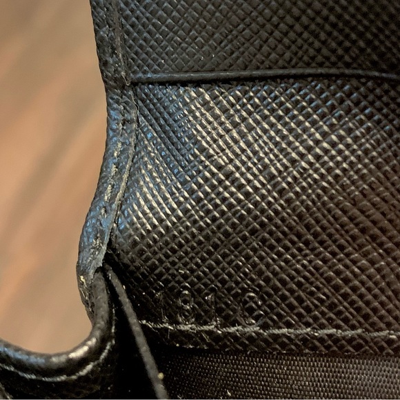 Prada Nero (Black) Saffiano Leather Card Holder Case - Picture 13 of 15